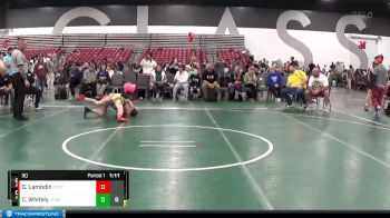 90 lbs Round 1 (8 Team) - Grady Lambdin, Junior Terps Xpress (MY) vs Conner Whitely, Junior Terps Xtreme (MY)