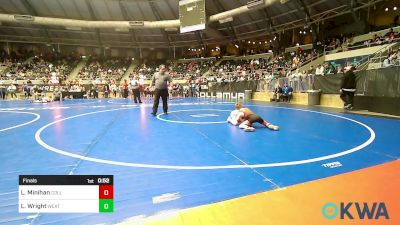 61 lbs Final - Luke Minihan, Collinsville Cardinal Youth Wrestling vs Levi Wright, Weatherford Youth Wrestling