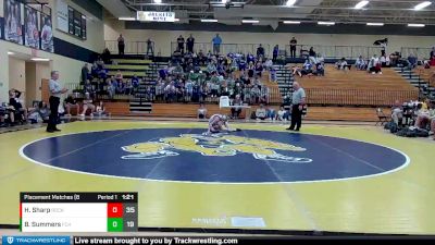 113 lbs Placement Matches (8 Team) - Hagen Sharp, Rockmart vs Blake Summers, Fannin County HS