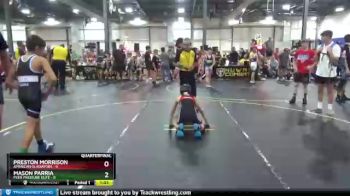 80 lbs Quarterfinals (8 Team) - Mason Parria, Peer Pressure Elite vs Preston Morrison, American Gladiators