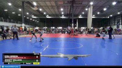 85 lbs Semifinal - Ezra Herron, BeastWorks Wrestling Club vs Emmett Williams, Darkhorse