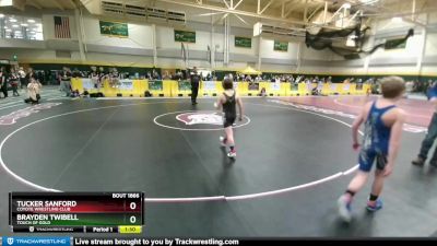 80 lbs Quarterfinal - Tucker Sanford, Coyote Wrestling Club vs Brayden Twibell, Touch Of Gold