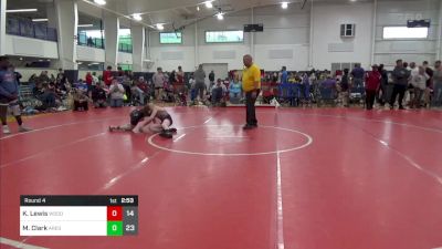 100 lbs Round 4 - Kaine Lewis, Woodshed WC vs Mitchell Clark, Ares Wrestling Club