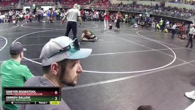 75 lbs Champ. Round 2 - Derren Ballew, Westside Wrestling Club vs Sawyer Rookstool, Midwest Destroyers Wrestling Club