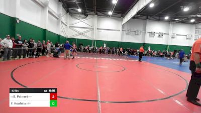 101 lbs Consi Of 16 #2 - Bennet Palmeri, Fairport vs Fotis Koufalis, New Rochelle