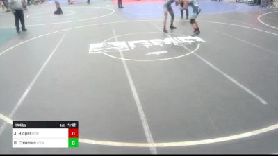 144 lbs Semifinal - Jesse Riopel, Riopel vs Blitz Coleman, Lockdown