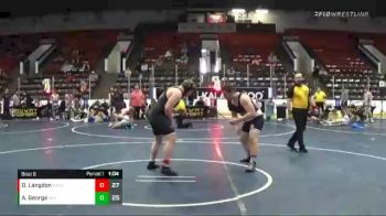 220 lbs Semis & 1st Wrestleback (8 Team) - Austin George, Impact Wrestling Black vs Dylan Langdon, Bad Bass
