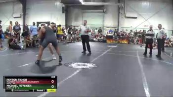 220 lbs Round 2 (3 Team) - Peyton Fisher, Palmetto State Wrestling Academy Gold vs Michael Heyliger, Level Up B