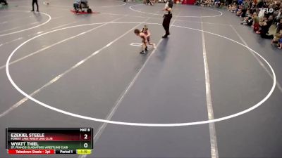 Champ. Round 1 - Ezekiel Steele, Forest Lake Wrestling Club vs Wyatt Thiel, St. Francis Gladiators Wrestling Club