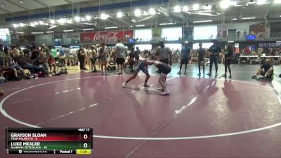 95 lbs Round 9 (10 Team) - Luke Mealer, Alabama Elite Black vs Grayson Sloan, Team Palmetto