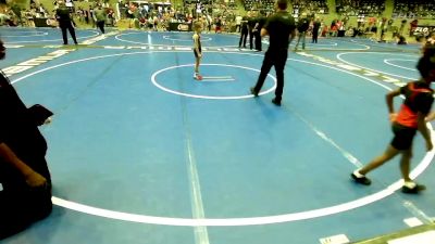 55 lbs Quarterfinal - Kadence Kennedy, Woodland Wrestling Club vs Mackinley Wolf, Wolfpak Wrestling