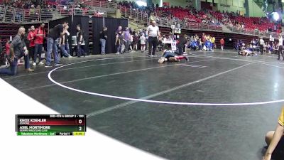 100 lbs Cons. Round 4 - Knox Koehler, Osmond vs Axel Mortimore, Gering Wrestling Club