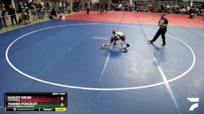 64 lbs Cons. Round 1 - Tanner Poncelet, Z-M (Zumbrota/Mazeppa) vs August Kruse, Centennial