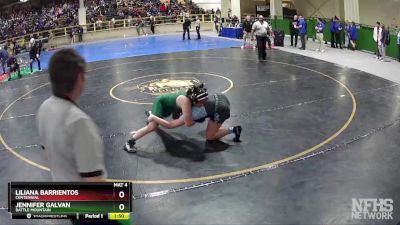 185 lbs Semifinal - Jennifer Galvan, Battle Mountain vs Liliana Barrientos, Centennial