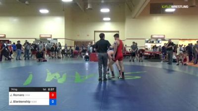 74 kg Rnd Of 32 - Jason Romero, Colorado Mesa Wrestling Club vs Johnny Blankenship, Nebraska