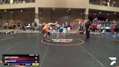 195 lbs Cons. Round 1 - Jake Hurtado, TX vs Degan Baca, NM