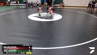 75 lbs Cons. Round 2 - Kelland Spears, Team Braves Wrestling Club vs Rhett Goolsbey, Powell Wrestling Club