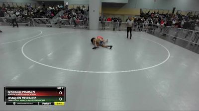 144 lbs Champ. Round 1 - Joaquin Moralez, Threestyle Wrestling Of Oklahoma vs Spencer Madsen, Askren Wrestling Academy