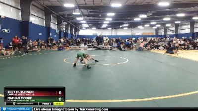 58 lbs Semifinal - Nathan Moore, St. Maries Wrestling Club vs Trey Hutchison, Lakeland Wrestling Club