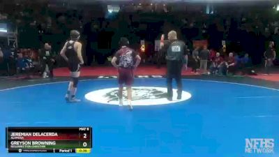 106-3A Cons. Round 1 - Greyson Browning, Resurrection Christian vs Jeremiah DeLaCerda, Alamosa