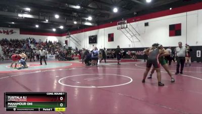 220 lbs Cons. Round 1 - Manamour Ohi, Lakeside vs Tusitala Ili, Lutheran Orange