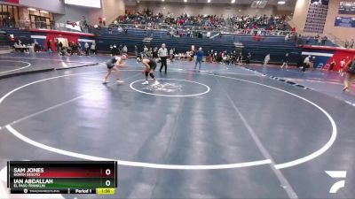 126 lbs Round 5 - Ian Abdallah, El Paso Franklin vs Sam Jones, North DeSoto