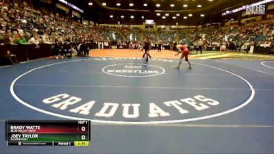 6A-150 lbs Cons. Round 2 - Joey Taylor, Olathe East vs Brady Watts, Blue Valley West