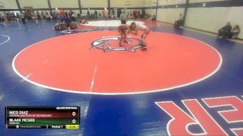 133 lbs Quarterfinal - Nico Diaz, Stevens Institute Of Technology vs Blake McGee, Wabash