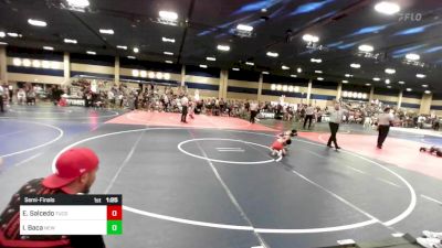 73 lbs Semifinal - Emilio Salcedo, Tucson Cyclones vs Isaiah Baca, New Mexico Bad Boyz