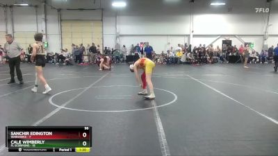 96 lbs Round 5 (8 Team) - Cale Wimberly, FL Scorpions vs Sanchir Edington, Warhawks