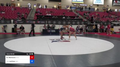 135 lbs Cons 16 #2 - Nevaeh Nomura, Colorado vs Izzy LeVine, Arizona Girls Wrestling