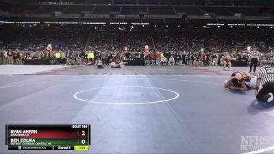 D1-285 lbs Quarterfinal - Ryan Ahern, Rockford HS vs Ben Eziuka, Detroit Catholic Central HS