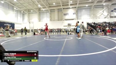 135 lbs Quarterfinal - Aliyah Otto, Revolution Elite Wrestling vs Emily Robar, Club Not Listed