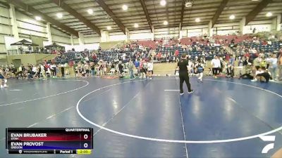 92 lbs Quarterfinal - Evan Brubaker, Utah vs Evan Provost, Oregon