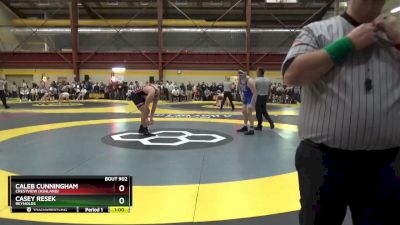 285 lbs Cons. Round 3 - Casey Resek, Reynolds vs Caleb Cunningham, Crestview (Ashland)