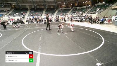 64 lbs Consi Of 4 - Caden Miller, Fort Gibson Youth Wrestling vs Luke Olsen, Mojo Grappling Academy