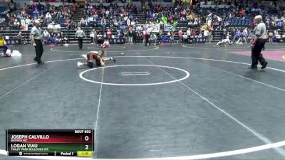 79 lbs Cons. Round 4 - Logan Viau, Tinley Park Bulldogs WC vs Joseph Calvillo, Batavia WC
