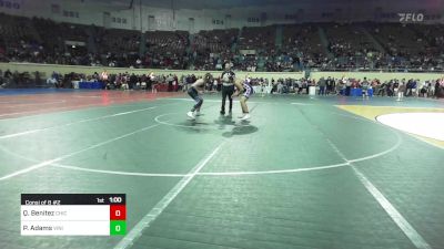 161 lbs Consi Of 8 #2 - Quinton Benitez, Chickasha Wrestling vs Parker Adams, Vinita Kids Wrestling