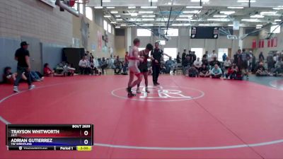 152 lbs Cons. Round 3 - Trayson Whitworth, J.E.T. vs Adrian Gutierrez, TW Wrestling