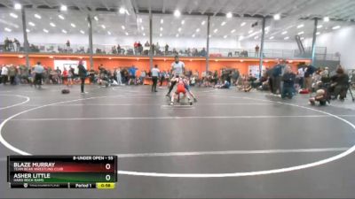 55 lbs Semifinal - Blaze Murray, Team Bear Wrestling Club vs Asher Little, Hard Rock Rams