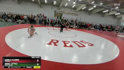 125 lbs Cons. Round 2 - Aniela Flores, Pomona vs Keira Littau, Kelly Walsh