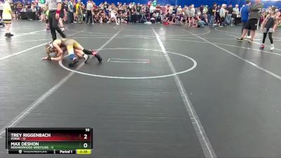 56 lbs Round 5 (8 Team) - Trey Riggenbach, FORGE vs Max Deshon, Neighborhood Wrestling