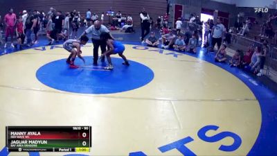 90 lbs 1st Place Match - Manny Ayala, RED WAVE WC vs Jaguar Madyun, Bay Area Dragons