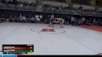 220 lbs Round 7 (8 Team) - Blaine Hamik, Hastings vs Jackson Bos, Norfolk