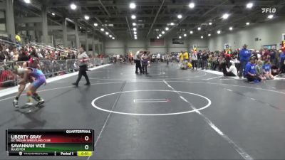 75 lbs Quarterfinal - Savannah Vice, Bluestem vs Liberty Gray, OZ Trojan Wrestling Club