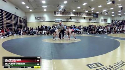 138 lbs Champ Round 1 (16 Team) - Brayden Burelison, Cascade vs Braxtyn Rader, North Miami