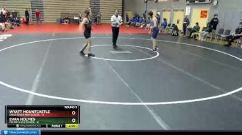 135 lbs Round 3: 7:30pm Fri. - Evan Holmes, Colony High School vs Wyatt Mountcastle, Eagle River High School