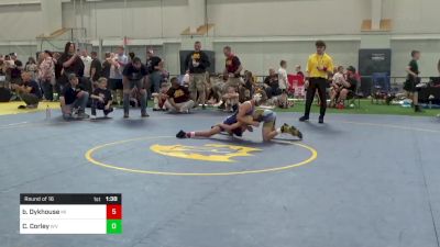 85-J lbs Round Of 16 - Braden Dykhouse, MI vs Connor Corley, WV