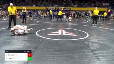 90 lbs Final - Grant Lazor, Chestnut Ridge vs Carson Kirk, Juniata