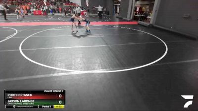 69 lbs Champ. Round 1 - Porter Stanek, LAW vs Jaxson LaRonge, Crass Trained Wrestling